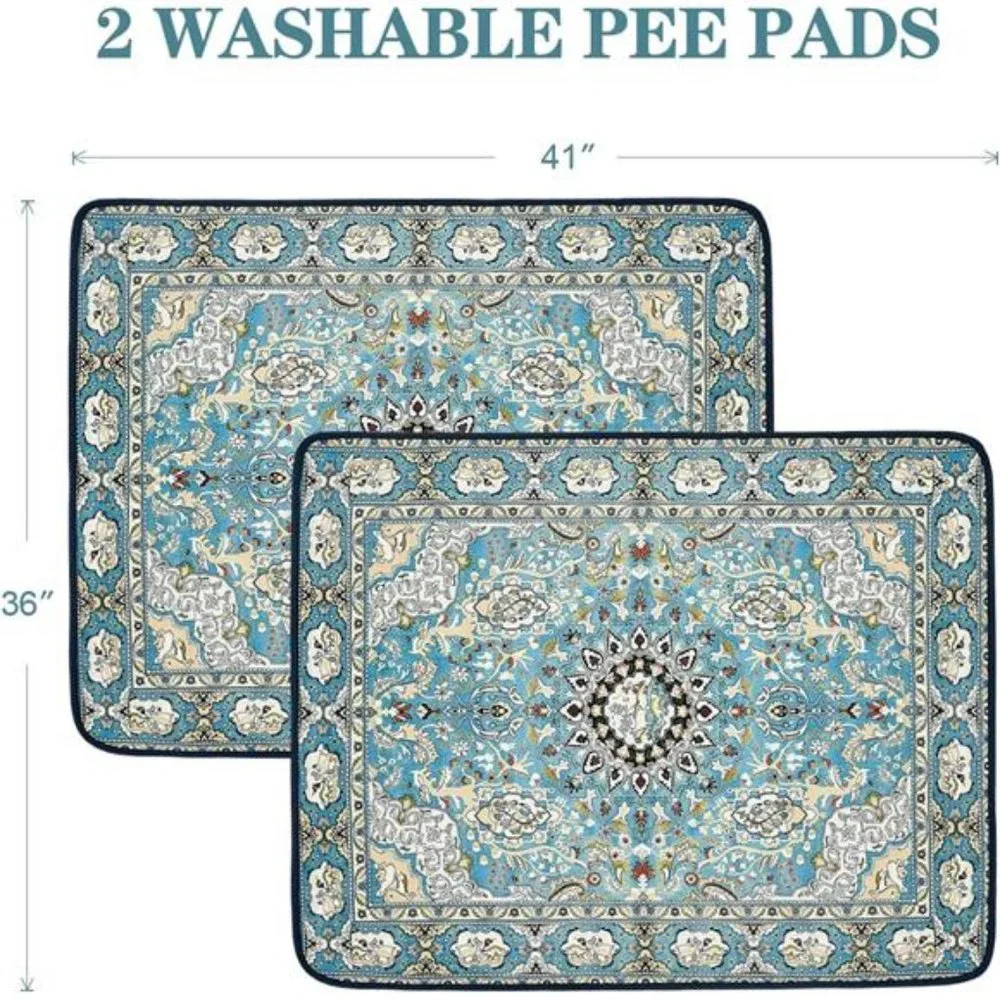 2 Pack Washable Pee Pads for Dogs, Reusable Puppy Pads 36